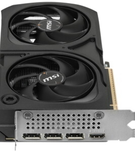 Видеокарта MSI RTX 5060 Ti 8G SHADOW 2X OC PLUS, NVIDIA RTX 5060 Ti, 8 ГБ GDDR7, 128 бит, PCI-e 5.0, 1xHDMI, 3xDP, 2617 МГц