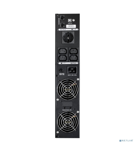 Источник бесперебойного питания Pure Sine Wave ExeGate SinePower UHB-2000.LCD.AVR.1SH.4C13.RJ.USB.2U 2000VA/1600W, LCD, AVR, 1*Schuko+4*C13, RJ45/11, USB, Rackmount 2U/Tower, металлический корпус, черный