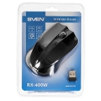 Мышь беспроводная SVEN RX-400W черный, 1400 dpi, радиоканал, USB, кнопки - 4, фото14
