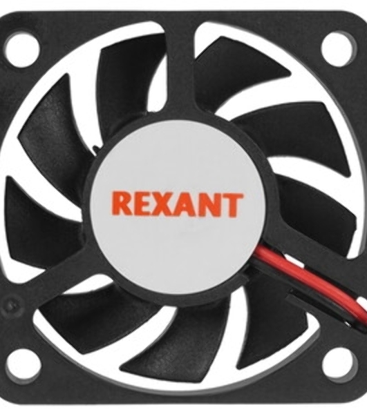 Вентилятор для корпуса Rexant RX 5010MS 12VDC черный, 50 мм, 4300 об/мин, 24 дБ, 2 pin