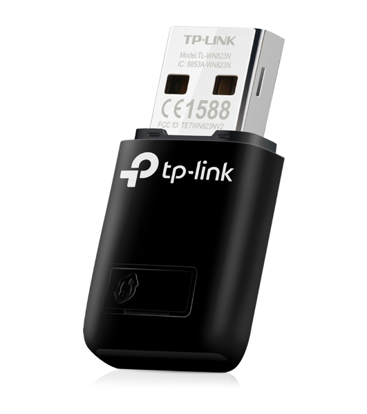 Сетевой адаптер TP-Link SOHO TL-WN823N Беспроводной USB мини адаптер 300 Мбит/с стандарта N c кнопкой QSS(Realtec)