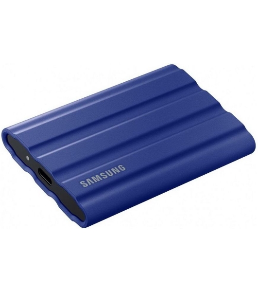 Внешний SSD Samsung T7 Shield, 2TB, USB 3.2 Gen 2 Type-C, R/W 1050/1000, синий