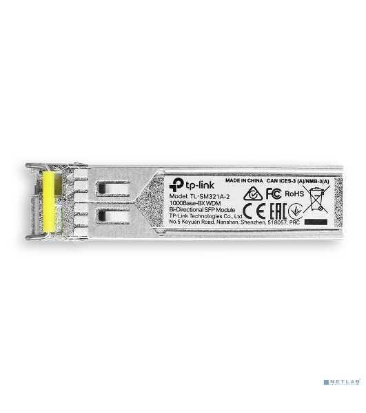 Модуль SFP TP-Link 1000Base-BX WDM Bi-Directional SFP module, TX: 1550 nm and RX: 1310 nm, 1 LC Simplex port, up to 2 km transmission distance in 9/125 μm SMF (Single-Mode Fiber), Supports Digital Diagnostic Monitoring (DDM).