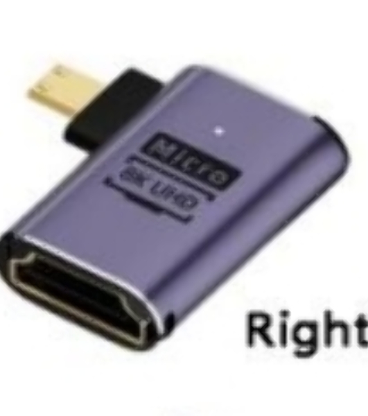 Переходник micro HDMI на HDMI вправо