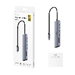 USB-концентратор CUDY UH407, USB Type-C, HDMI, microSD/SD, адаптер/USB Type-C, фото3