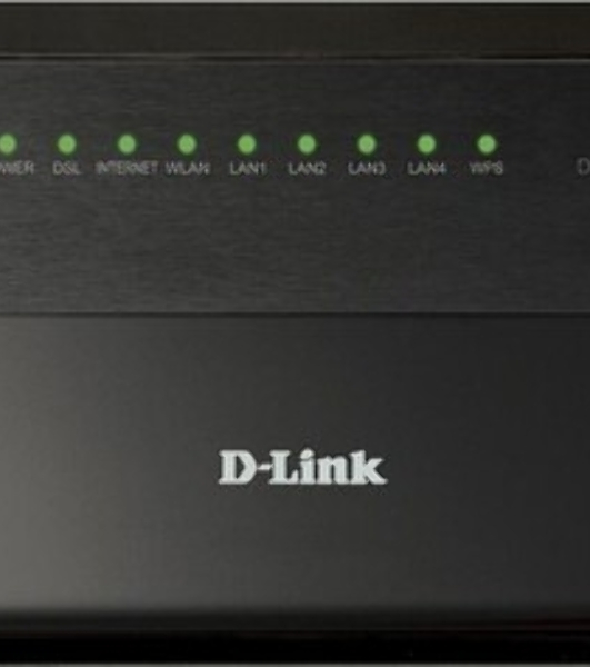 Роутер беспроводной D-Link DSL-2640U/R1A ADSL2+ черный ANNEX А
