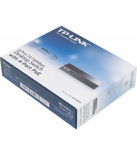 Коммутатор TP-Link SMB TL-SF1008P Коммутатор 8-port 10/100M Desktop PoE Switch