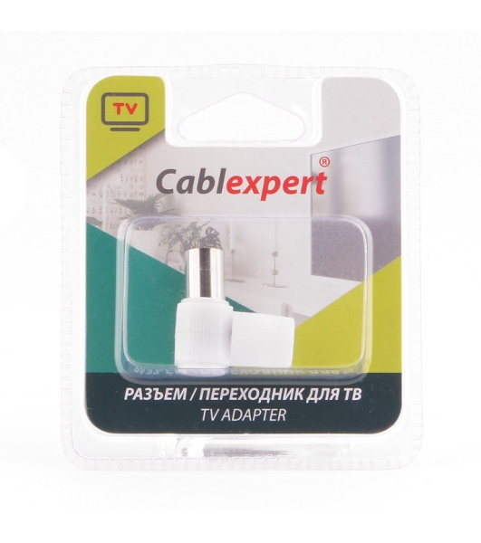 Разъем Cablexpert TVPL-10, TV (мама) 90 градусов, блистер