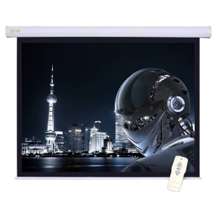 Экран Cactus 124.5x221 см Motoscreen CS-PSM-124x221 16:9 настенно-потолочный рулонный белый (моторизованный привод)