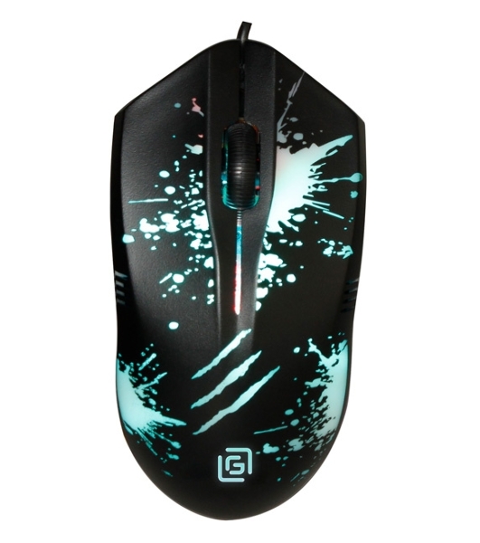 Мышь проводная Oklick 399M STIGMA черный, 1200 dpi, USB, кнопки - 3