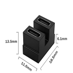 Переходник USB 4 Type-C мама-мама разворот, фото 1