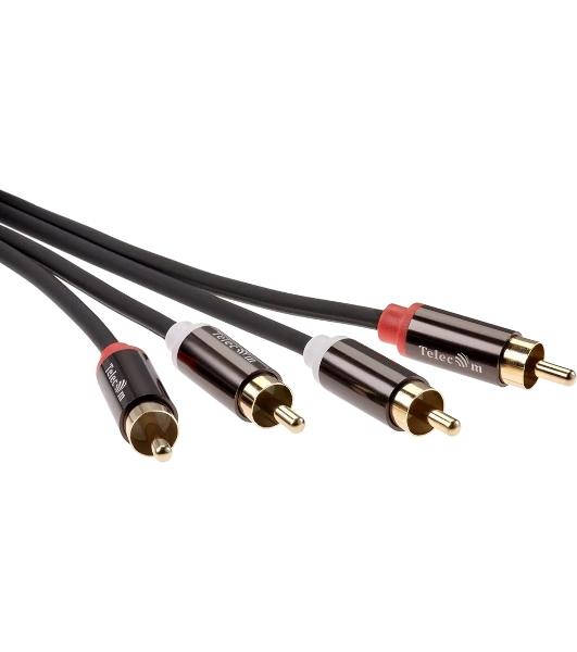 Кабель соединит 2xRCA (M) - 2xRCA (M),1.5m, TelecomPRO TAV7158M-1.5M
