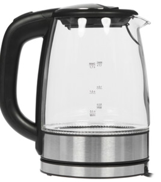 Чайник электрический Delta LUX DL-1204В черный