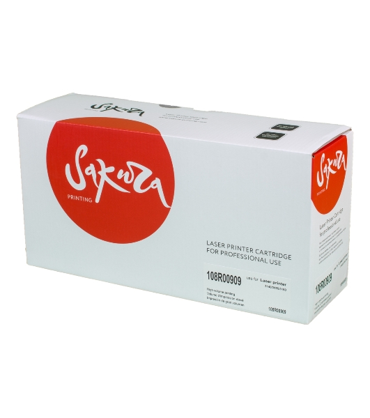 Картридж лазерный Sakura 108R00909 для Xerox P3140/P3155/P3160, черный, 2500 к.