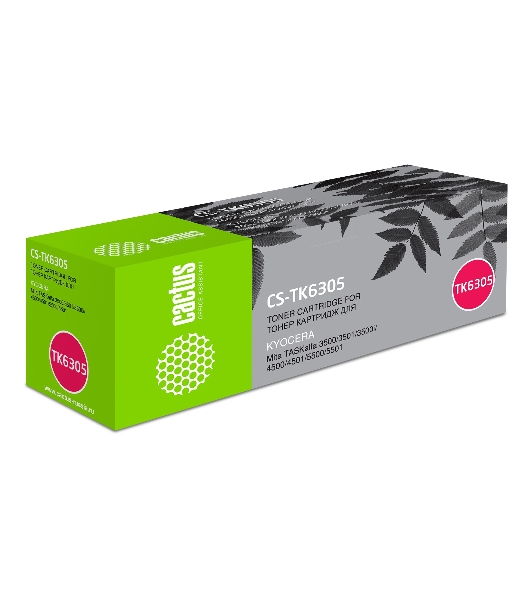 Картридж лазерный Cactus CS-TK6305 черный (35000 стр.) для Kyocera Mita TASKalfa 3500/3501/4500/4501/5500/5501/3500i/3501i/4500i/4501i/5500i/5501i