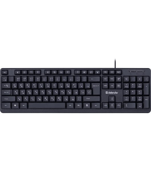 Клавиатура проводная Defender Daily HB-162, USB, черный