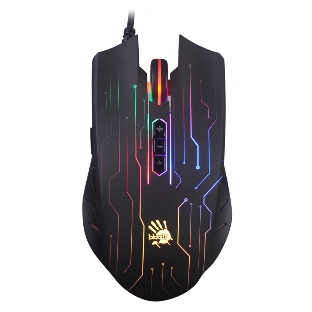Мышь проводная A4Tech Bloody Q82 черный, 3200 dpi, USB, кнопки - 8