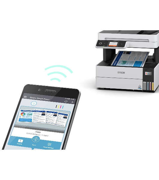 МФУ струйное Epson L6490 (C11CJ88405), A4, цветной, печ. до 17 стр/мин. (ч/б) до 9.5 стр/мин. (цвет), 1200 x 4800 dpi (печать) 1200x2400dpi (скан.), USB, RJ-45, Wi-Fi