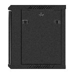 Шкаф телекоммуникационный 19' настенный 9U ExeGate EC-WM-9U.450.G.BLACK (19', 9U, 600x450x500 мм (ШхГхВ), передняя дверь закаленное стекло, съемные боковые панели, пыле- и влагозащита IP23, черный RAL 9004), фото7