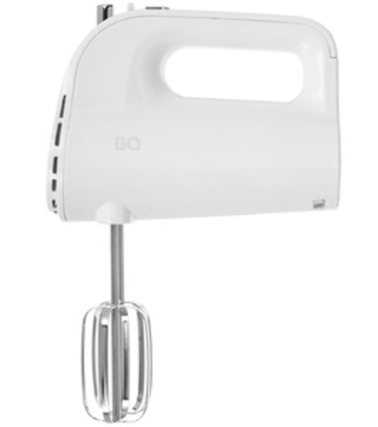 Миксер BQ MX423 White-Steel, Мощность 500 Вт, 5 скоростей, Режим Турбо