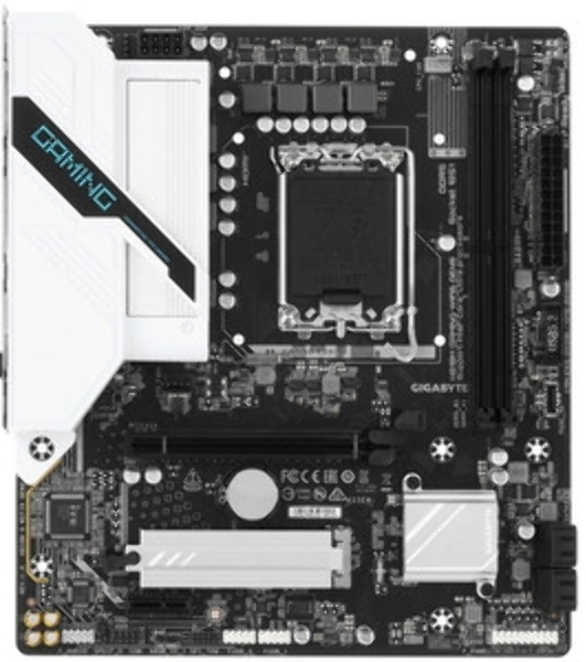 Материнская плата Gigabyte H810M GAMING WIFI6 GEN5, LGA 1851, Intel H810, 2xDDR5, 4xSATA, 1xM.2, 1xPCIe 5.0 x16, 1xPCIe x1, 1xHDMI, 1xDP, 1x2.5Gb LAN, Wi-Fi 6, Bluetooth 5.4, 1xUSB-A 5Gbps, 5xUSB-A 2.0, 1xPS/2, 3x3.5 мм, 7.1, mATX