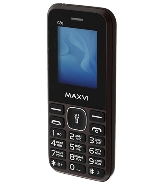 Мобильный телефон Maxvi C30 коричневый