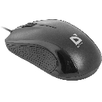 Мышь проводная Defender Optimum MB-160 черный, 1000 dpi, USB, кнопки - 3, фото4