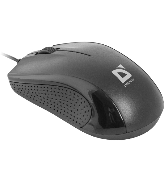 Мышь проводная Defender Optimum MB-160 черный, 1000 dpi, USB, кнопки - 3