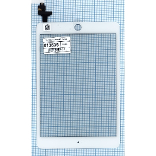 Сенсорное стекло (тачскрин) Ipad mini 3 (retina) + IC (A1599, A1600), белое