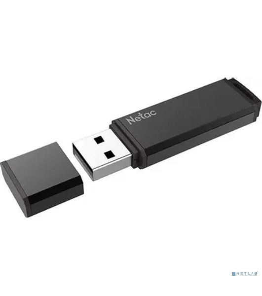 Флешка USB Netac U351 (NT03U351N-256G-32BK), 256Gb, USB 3.0, R/W 110/45, черный
