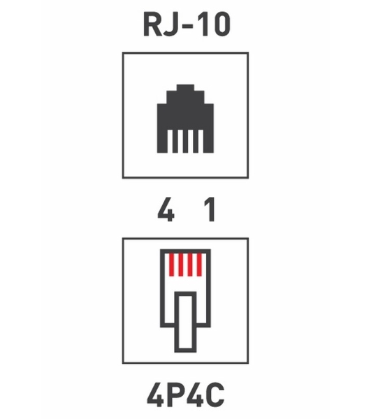 Телефонный разъем PROconnect RJ-9 (4P4C)