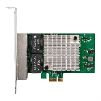 Сетевой адаптер ExeGate EXE-564 (PCI-E x1 v2.0, 4xRJ45, UTP 10/100/1000Mbps, Realtek Chipset RTL8111H+ASM1184e), фото5