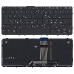 Клавиатура для ноутбука HP Probook X2 612 G1 черная с рамкой и подсветкой, фото4
