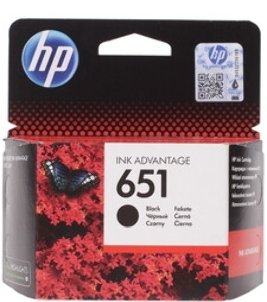 Картридж струйный HP 651 C2P10AE черный для HP DJ IA5575e (600 стр.)