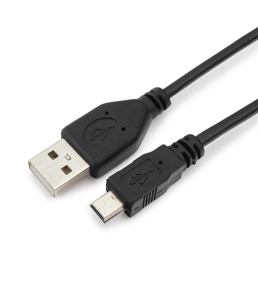 Кабель Гарнизон USB 2.0, AM/miniBM 5P, 0.5м, пакет (GCC-USB2-AM5P-0.5M)