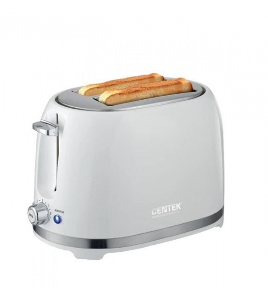 Тостер Centek CT-1432 белый, 850 Вт, 2 слота