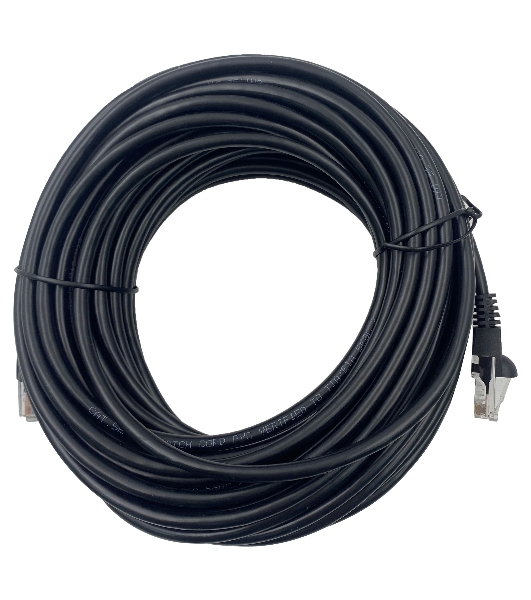 Патч-корд Buro UTP 4 пары cat.5e CCA molded 15м черный RJ-45 (m)-RJ-45 (m)