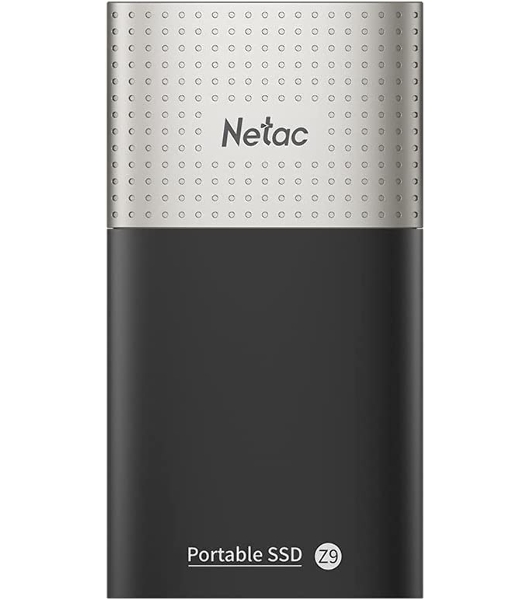 Внешний SSD Netac Z9, 128 Gb, USB 3.2 Gen 2 Type-C, R/W 550/480, черный