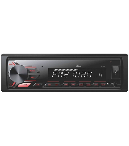 Автомагнитола ACV AVS-811R, 1 DIN, USB Type-A, AUX, съёмная панель