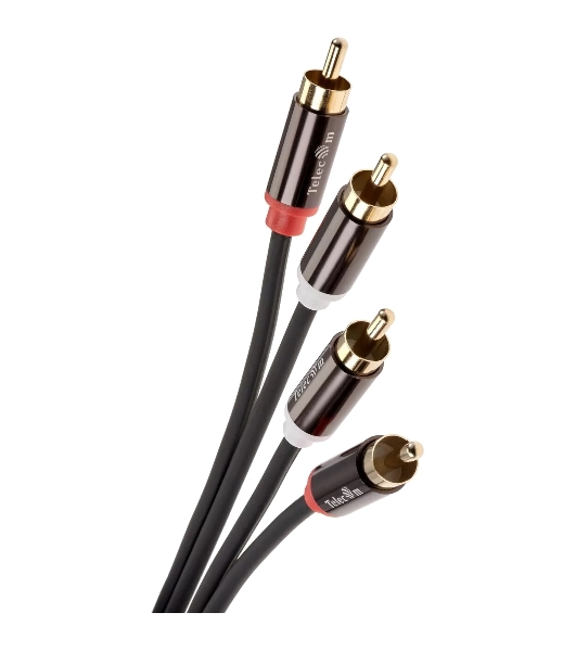 Кабель соединит 2xRCA (M) - 2xRCA (M),1.5m, TelecomPRO TAV7158M-1.5M