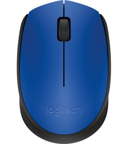 Мышь беспроводная Logitech M171 синий, 1000 dpi, радиоканал, USB, кнопки - 3