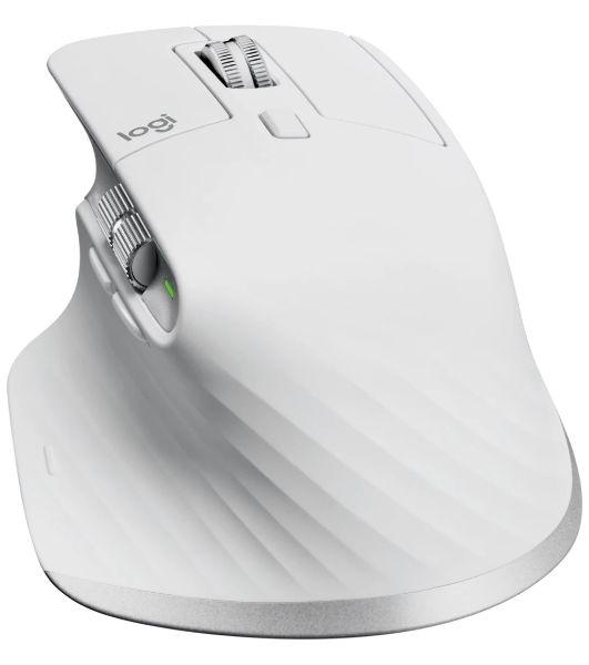 Мышь беспроводная Logitech MX Master 3s светло-серый, 8000 dpi, радиоканал, Bluetooth, USB, кнопки - 7