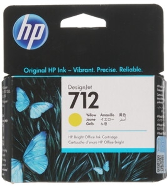 Картридж струйный HP 712 3ED69A желтый (29мл) для HP DJ Т230/630