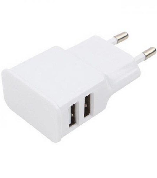 Сетевое зарядное устройство Cablexpert MP3A-PC-11 100/220V - 5V USB 2 порта, 2.1A, белый