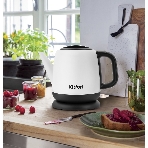 Чайник электрический Kitfort KT-6112 1 л, 1630 Вт, белый/черный (корпус: нержавеющая сталь), фото7