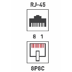 Разъем Rexant RJ-45(8P8C) под витую пару, UTP, категория 6, с вставкой, фото3