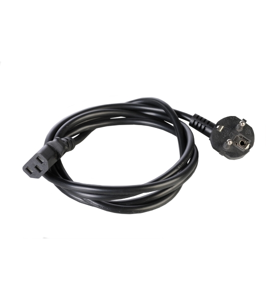 Шнур питания с заземл. IEC 60320 C13/EU-Schuko, 10А/250В (3x1,0), длина 3 м. (R-10-Cord-C13-S-3)