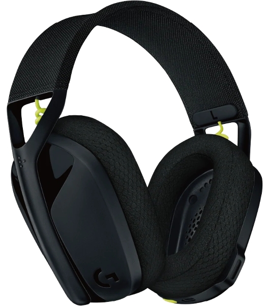 Гарнитура Logitech G435 чёрный/жёлтый, беспроводная, Bluetooth/USB, до 18 ч