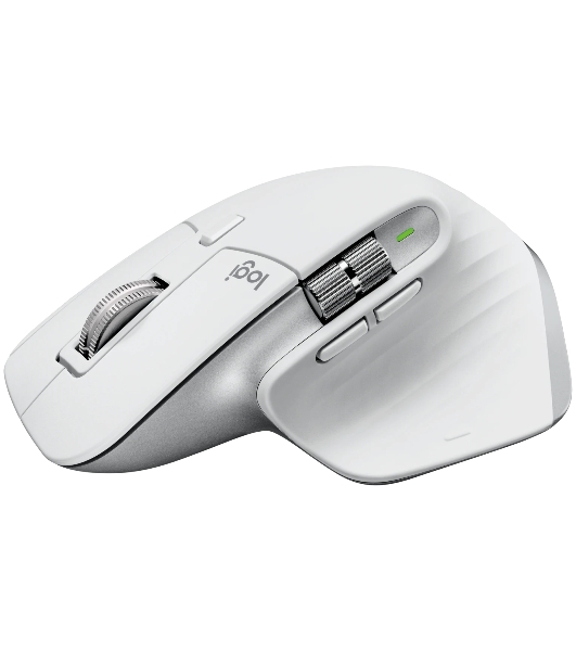 Мышь беспроводная Logitech MX Master 3s светло-серый, 8000 dpi, радиоканал, Bluetooth, USB, кнопки - 7