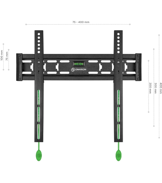 Кронштейн ONKRON FM5/32-55'' макс 400x400 наклон 0º от стены: 29мм макс вес 56,8кг